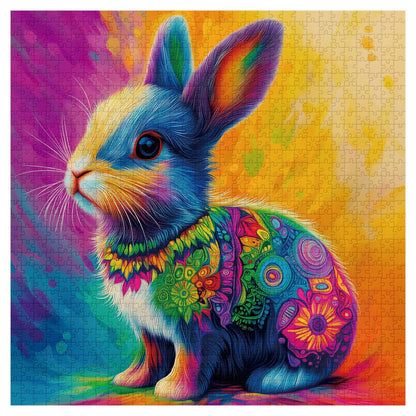 Rainbow Bunny Jigsaw Puzzle 1000 Pieces