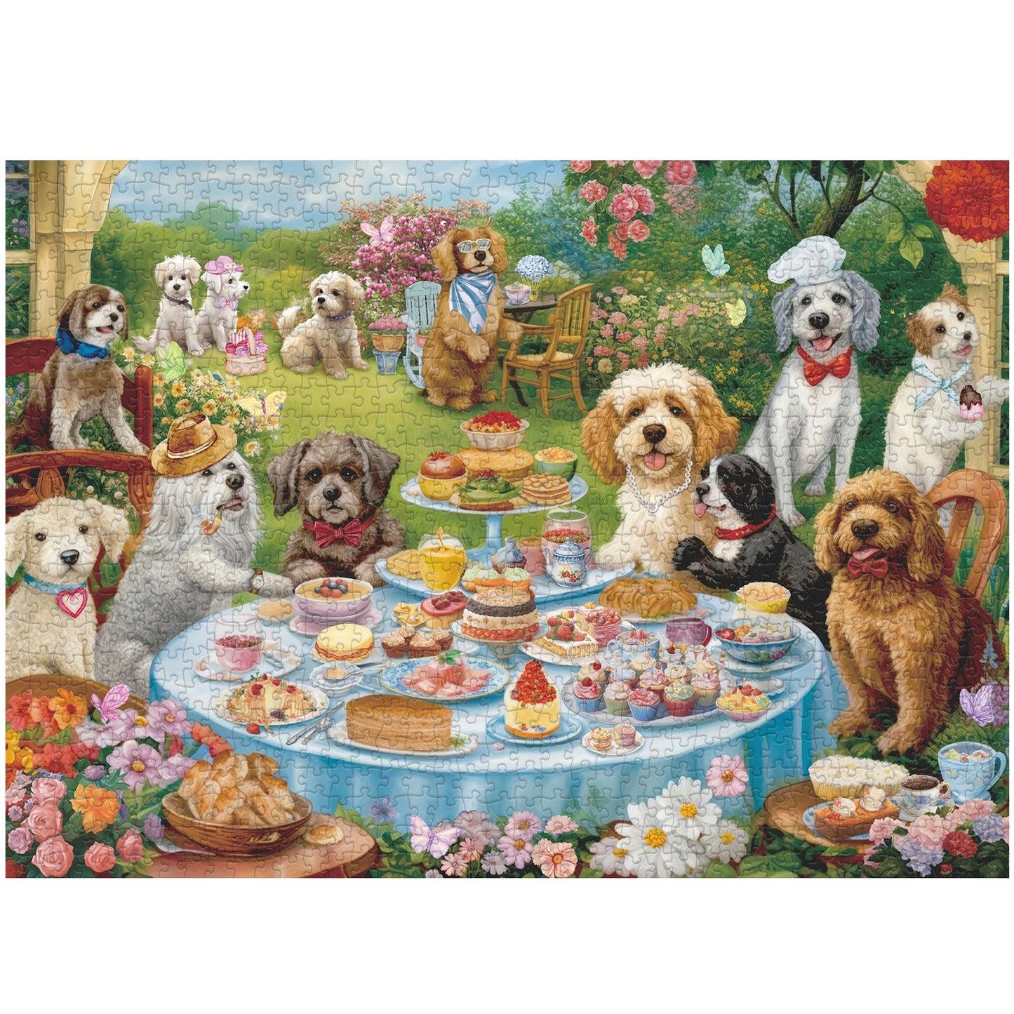 Picnic PupsJigsaw Puzzle 1000 Pieces