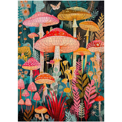 Colorful Mushroom Jigsaw Puzzle 1000 Pieces