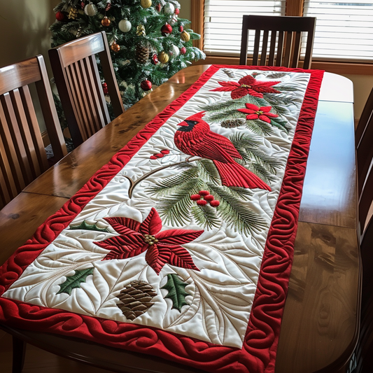 Cardinal Crest Quilted Table Runner NCU0DK079