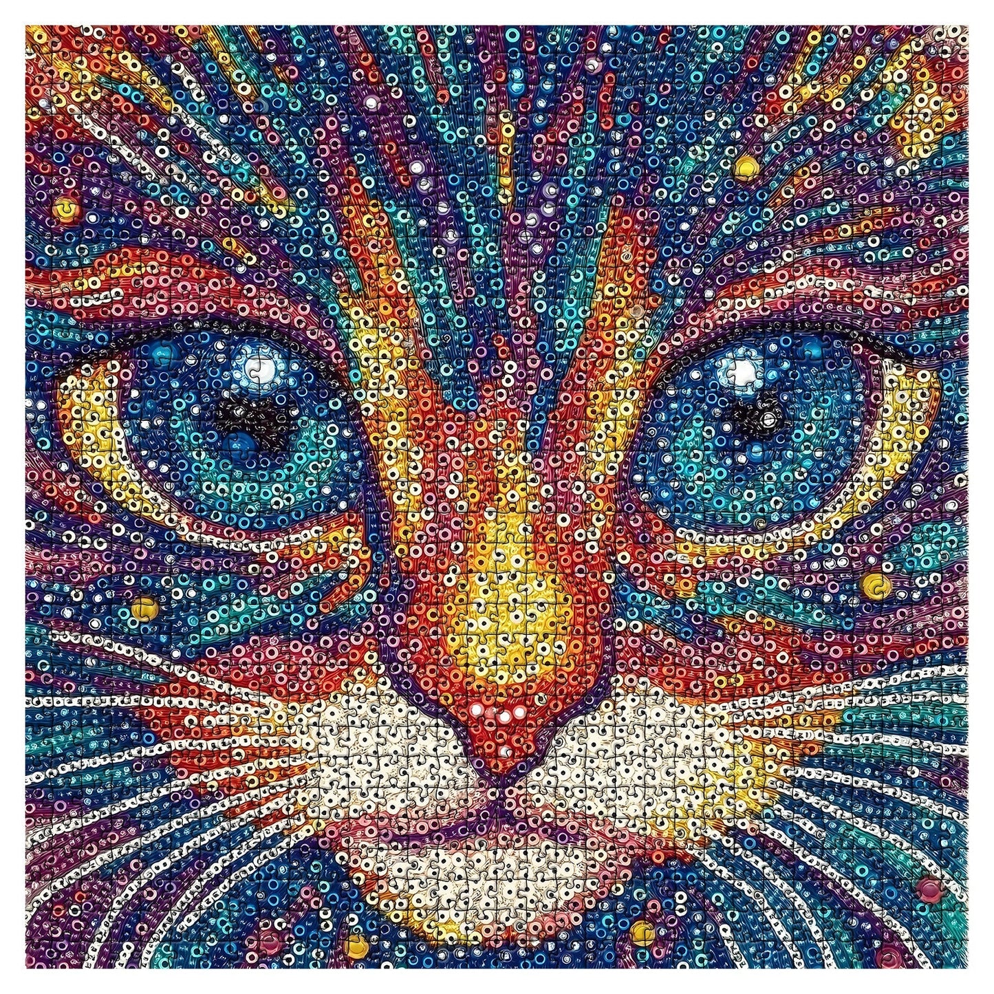 Mystic Cat Face Jigsaw Puzzle 1000 Pieces