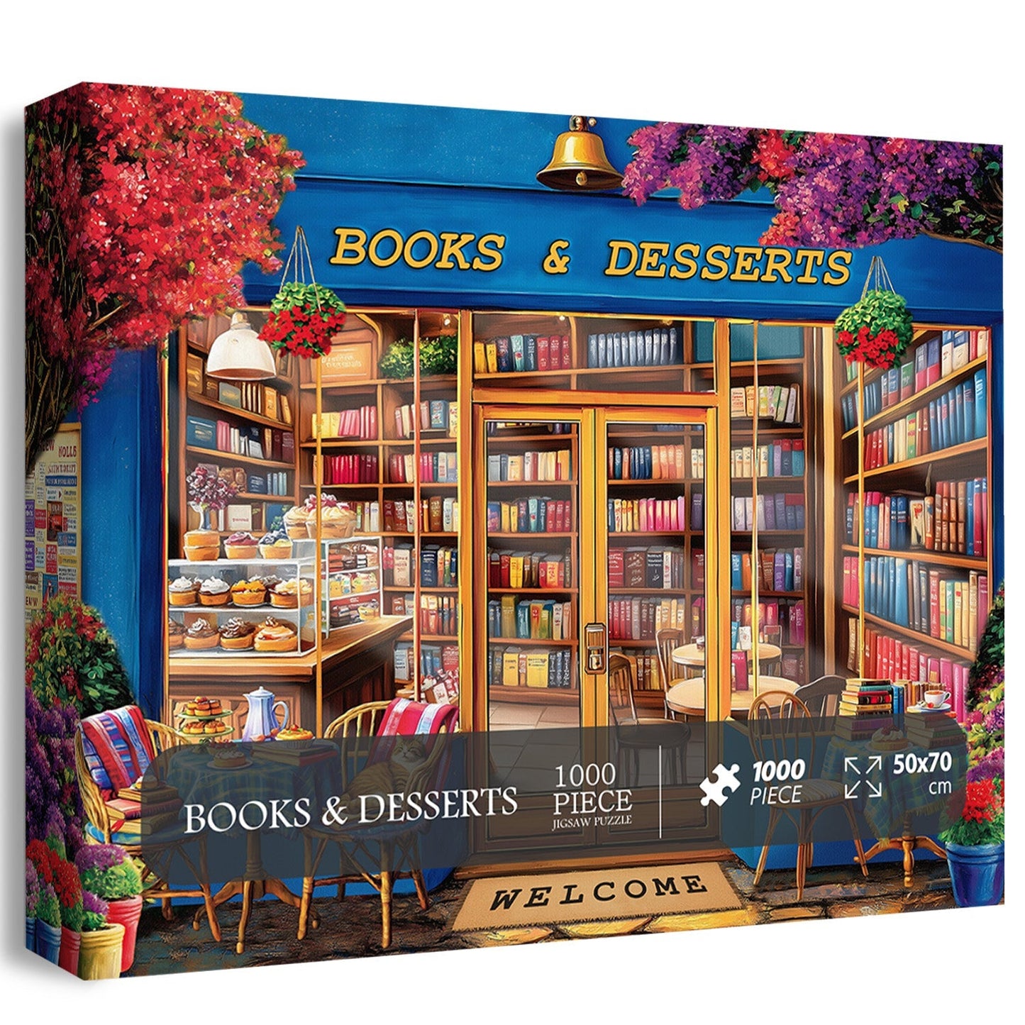 BOOKS & DESSERTS Jigsaw Puzzle 1000 Pieces