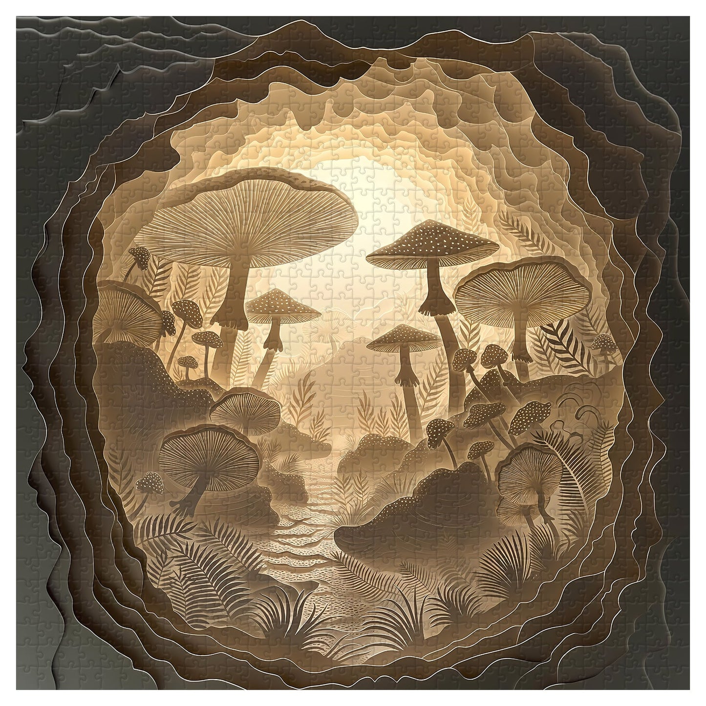 Mushroom Forest Jigsaw Puzzle 1000 Pieces