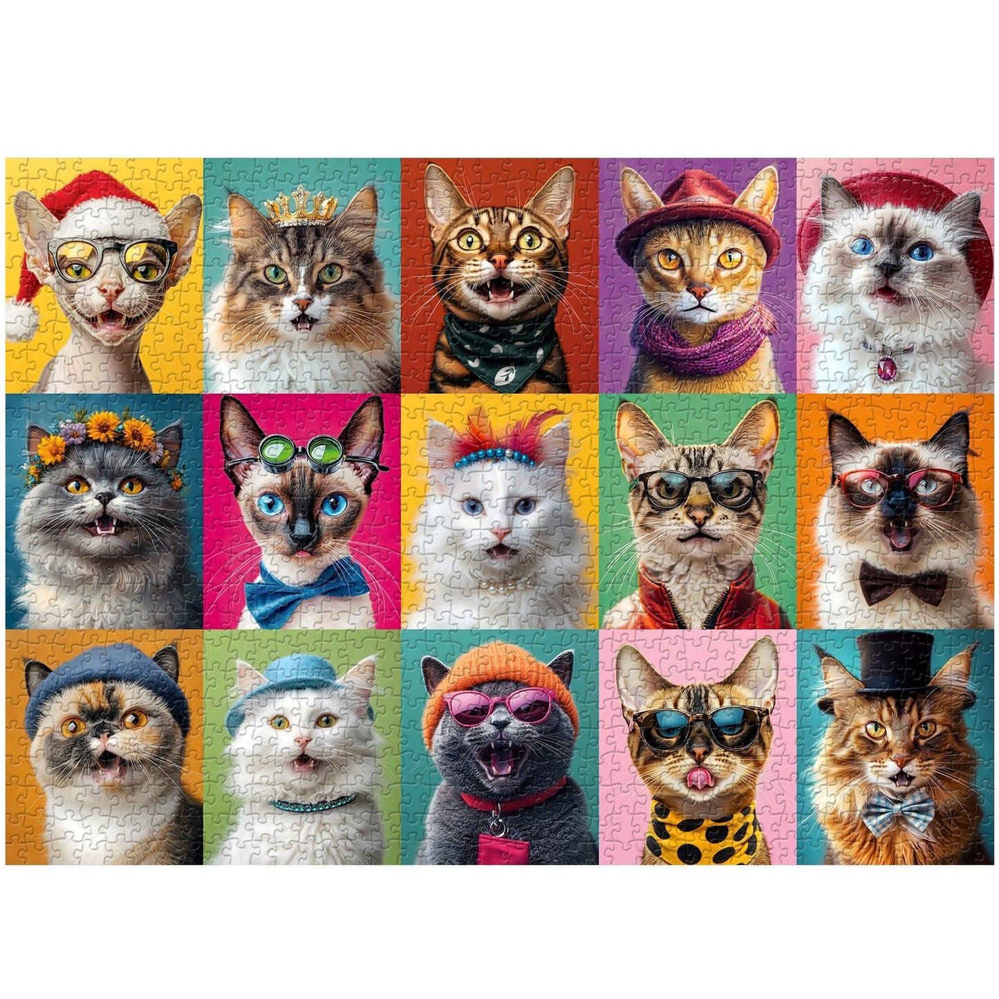 Fashion Cats Jigsaw Puzzle 1000 Pieces