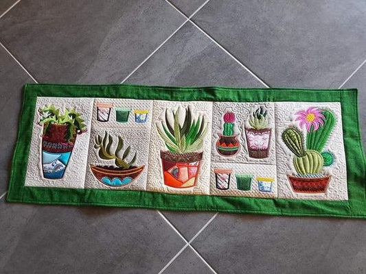 Cactus CLDY180624085 Quilted Table Runner