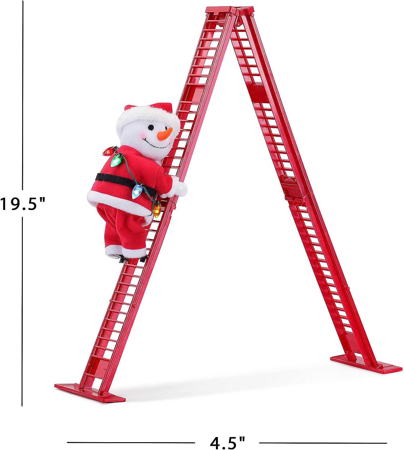 Mr. Christmas 37266 Super Climber Musical Animated Indoor Christmas Decoration, 42 Inches, Soft White Santa