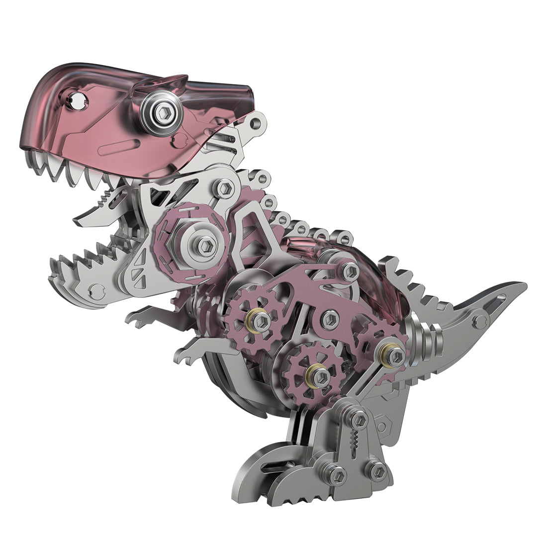 3D Metal Mechanical Dinosaur Model Kit DIY Tyrannosaurus Rex Assembly Model - 160PCS