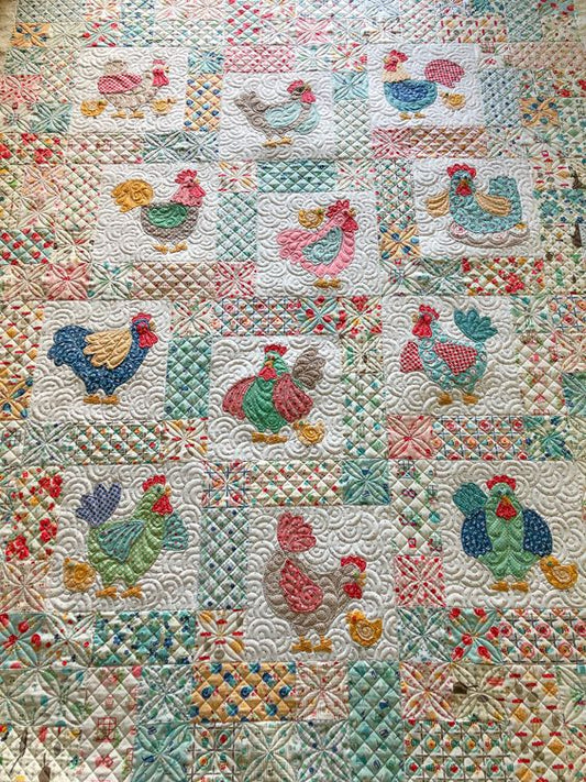 Chicken CLA271223168 Quilt Blanket