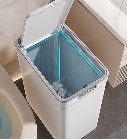 14L Trash Can with Press Type Lid for Bathroom Slim Z161