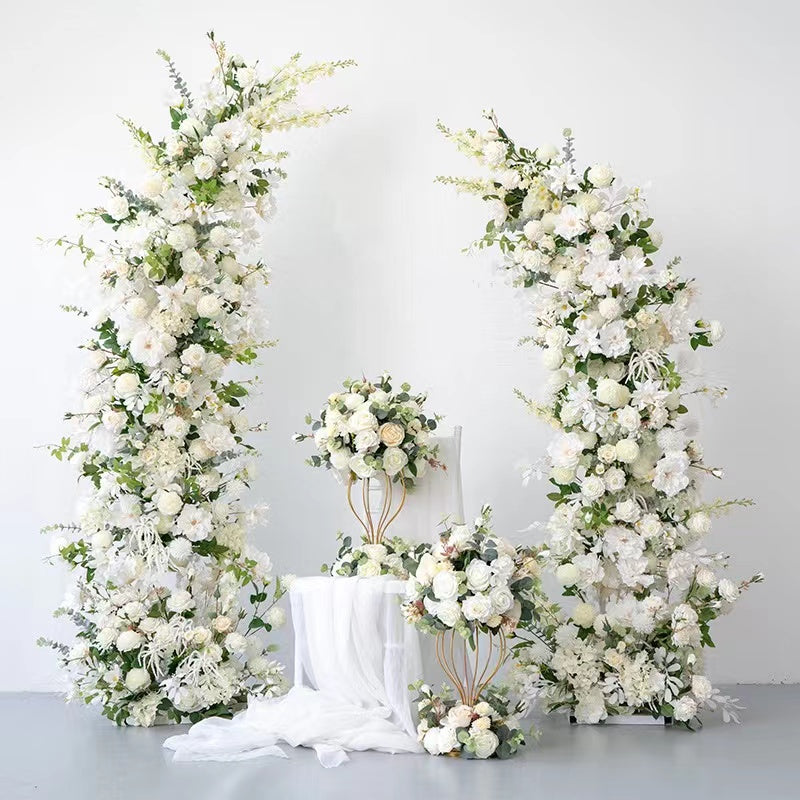 2024 New Wedding Party Background Floral Arch Decoration Including Frame