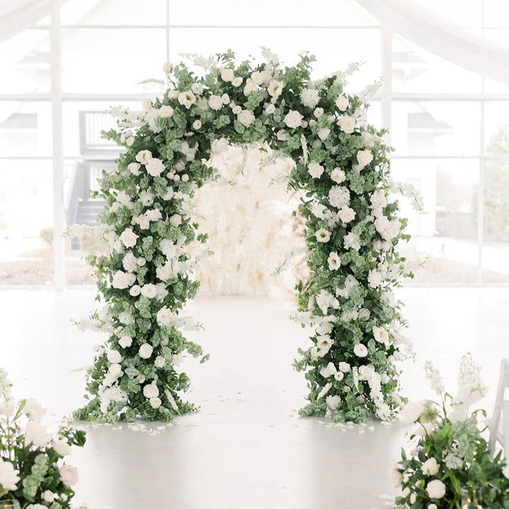 Florence Wedding Party Background Floral Arch Decoration