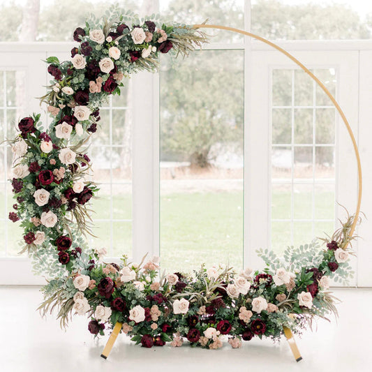 New Wedding Party Background Floral Arch Decoration