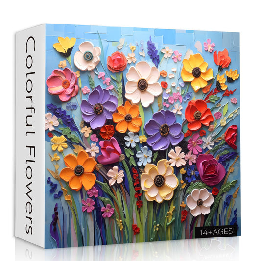 Colorful Flower Jigsaw Puzzle 1000 Pieces