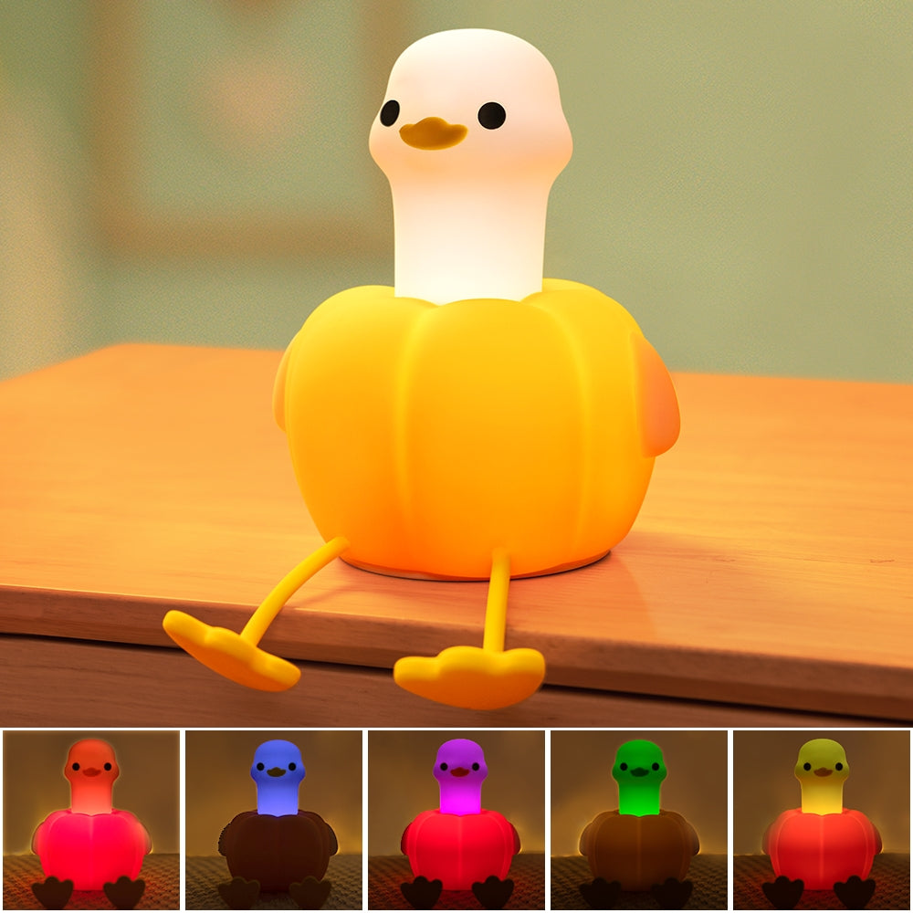 Pumpkin Duck Night Light Colorful Sleep Gift