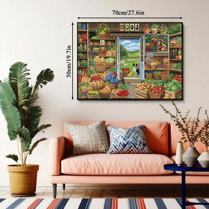 Country Market Jigsaw Puzzle 1000 Pieces