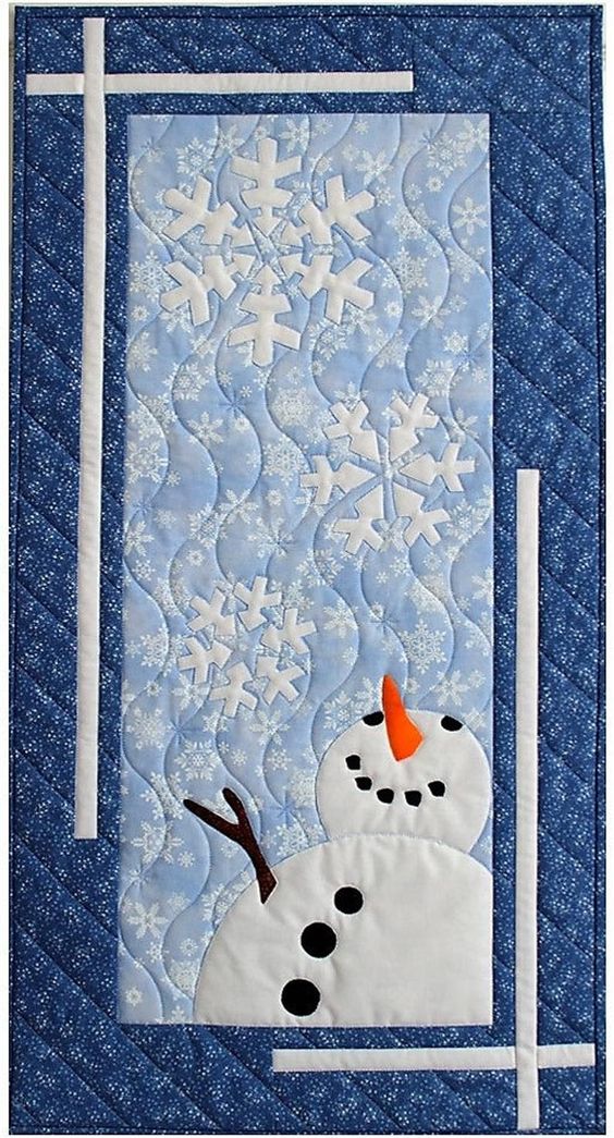 Snowman CLA20112371 Quilted Table Runner