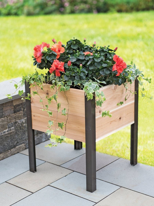 2' x 2' Elevated Cedar Planter Box, Natural