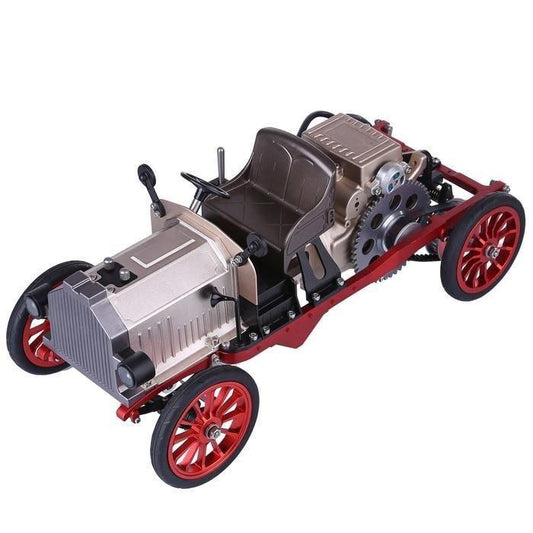 Assembly Metal Mechanical Electric Vintage Classic Car Model Toy