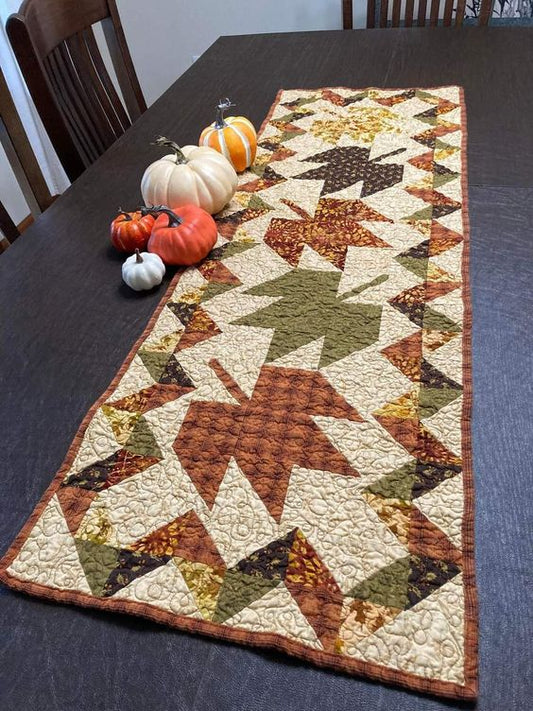 Autumn Leaves CLA21112347 Quilted Table Runner