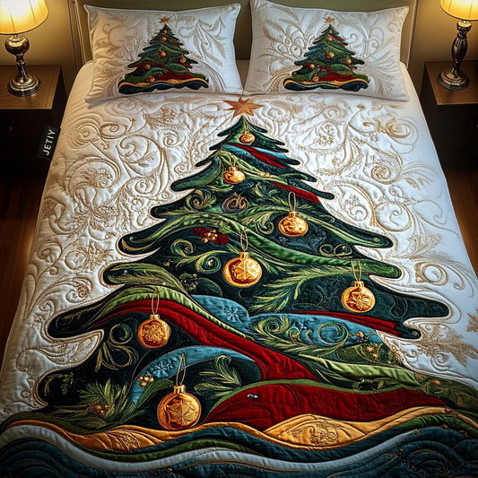 Glistening Tree Of Magic 3-Piece Quilted Bedding Set NCU0NT1876