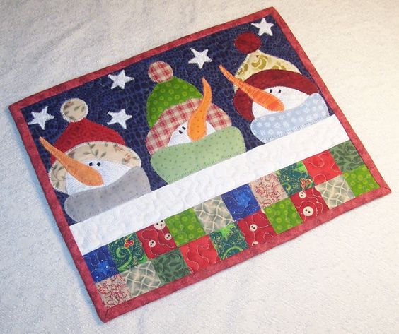 Snowman CLA21112397 Quilted Placemats