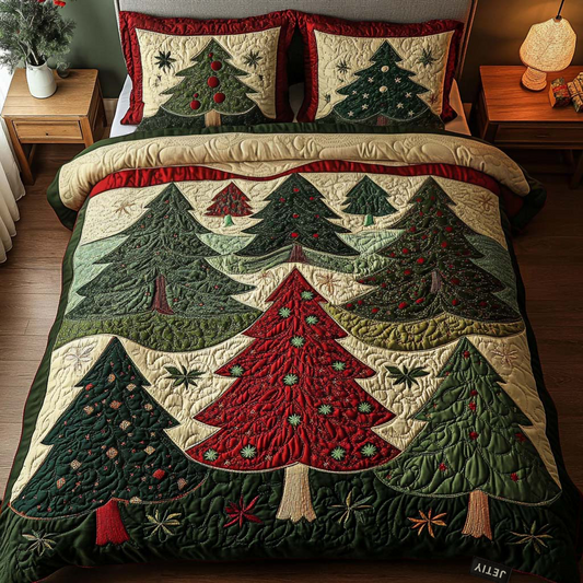 Christmas 3-Piece Quilted Bedding Set NCU0VT55