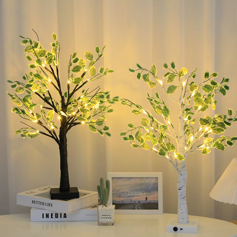 Christmas Green Leaves  LED Tree Lights