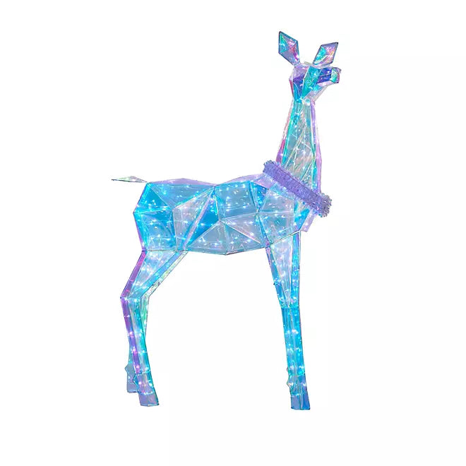 3-Piece Pre-Lit Prismatic Deer Family