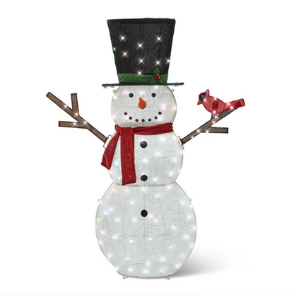 6' Twinkling Snowman