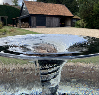 Outdoor Spiral Fountain with Reservoir & Pump Kit