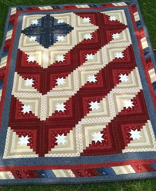 Patriotic Star CLA080424024 Quilt Blanket