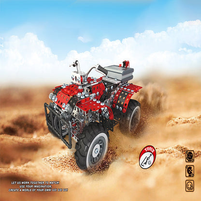 794Pcs Simulation Beach Motorcycle Model Kits DIY Metal Assembly Toy