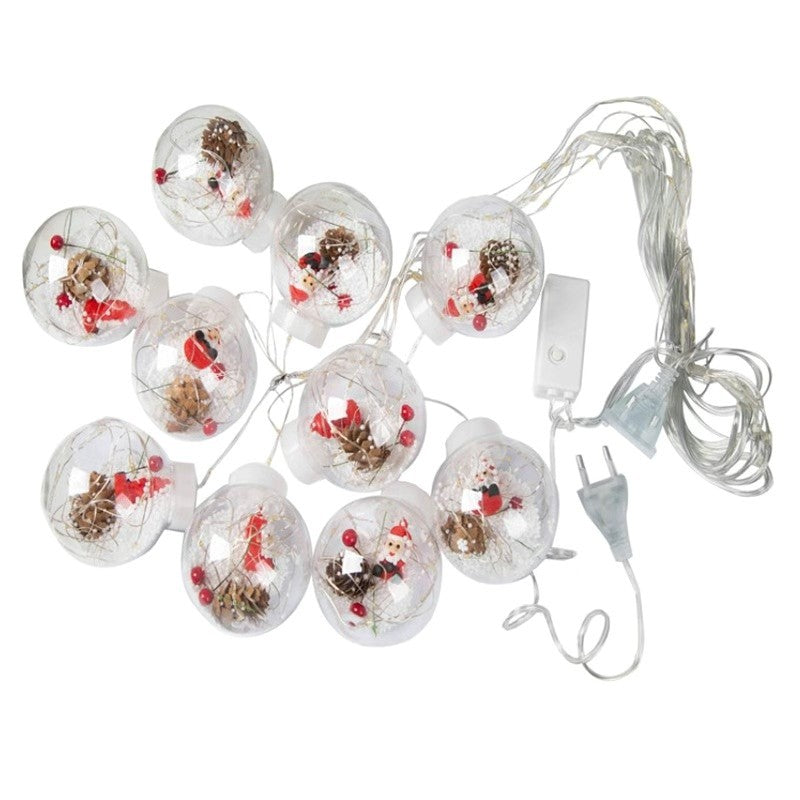 Christmas Indoor Santa Claus Decoration Light String