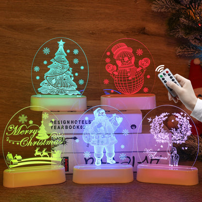 Christmas neon atmosphere light small night light ornaments