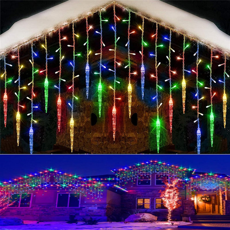 Christmas LED Curtain Icicle Lights