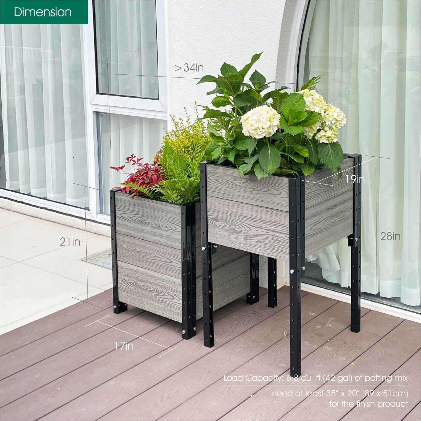 2 Corner Planter Bundle