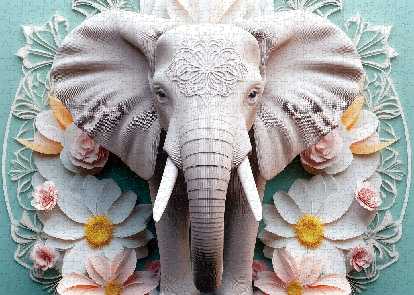 Graceful Elephant Jigsaw Puzzle 1000 Pieces