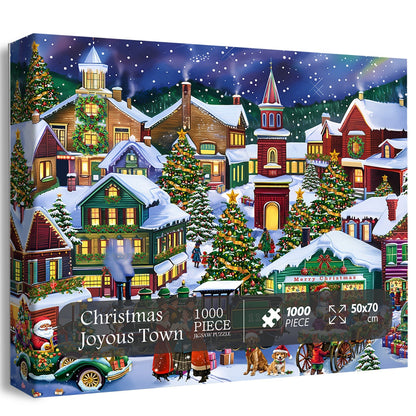 Christmas Joyous Town Jigsaw Puzzle 1000 Pieces