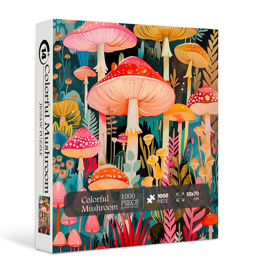 Colorful Mushroom Jigsaw Puzzle 1000 Pieces