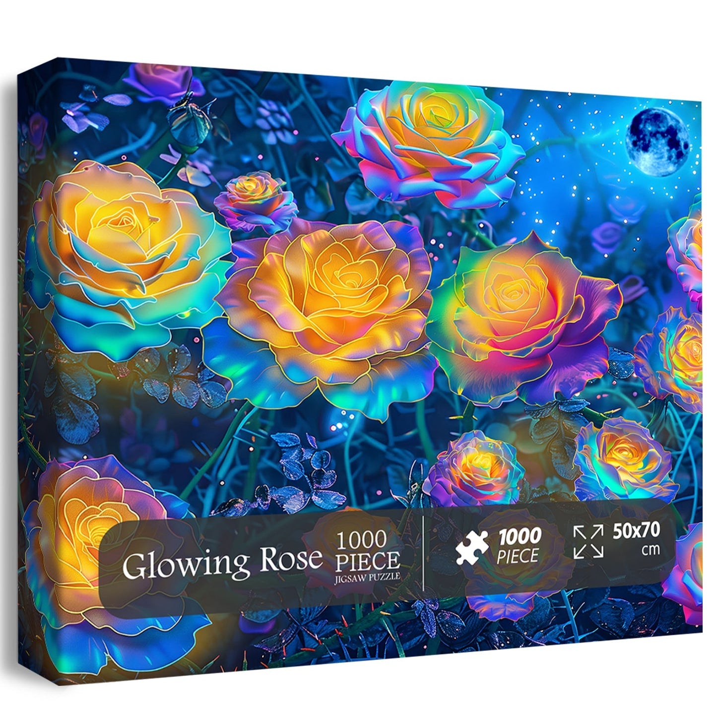 Glowing Rose Jigsaw Puzzle 1000 Pieces