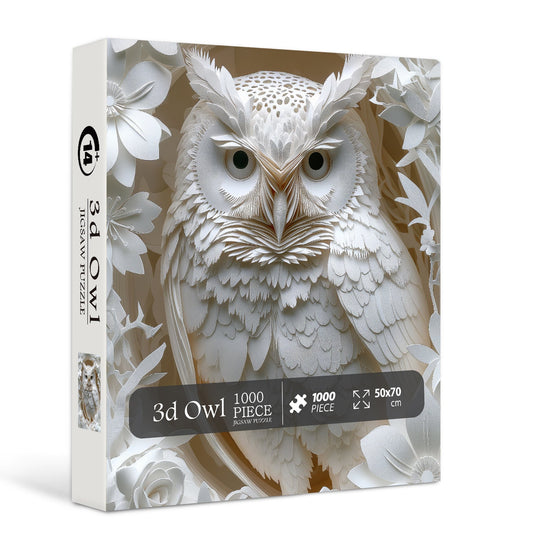 3D Owl Jigsaw Puzzle 1000 Pieces