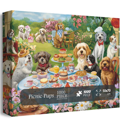 Picnic PupsJigsaw Puzzle 1000 Pieces