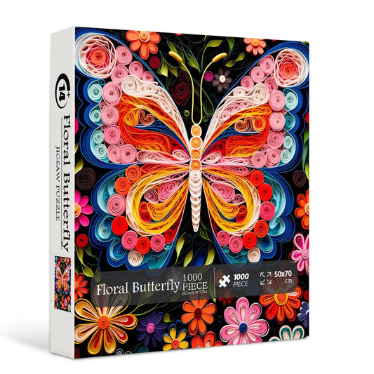 Floral Butterfly Jigsaw Puzzle 1000 Pieces