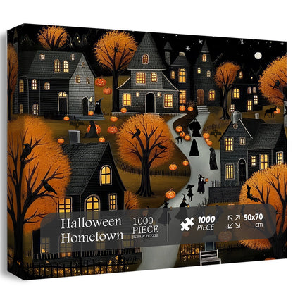 Halloween Hometown Jigsaw Puzzle 1000 Pieces