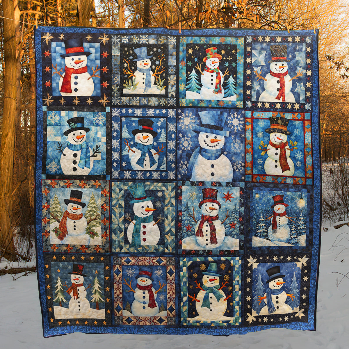 Christmas Snowman TL05102301 Quilt Blanket