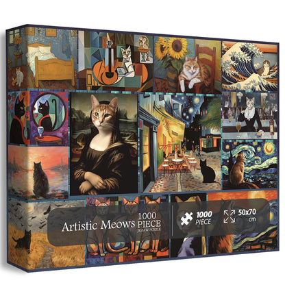 Artistic Meows Jigsaw Puzzle 1000 Pieces