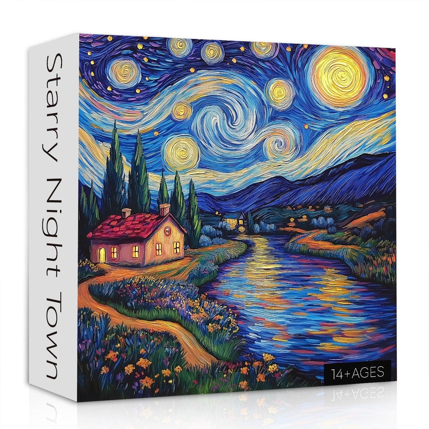 Starry Night Town Jigsaw Puzzle 1000 Pieces