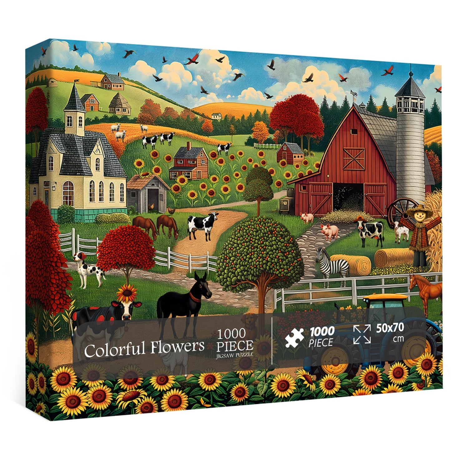 Sunlit Farm Jigsaw Puzzle 1000 Pieces