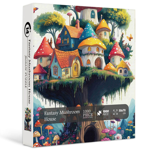 Fantasy Mushroom House Jigsaw Puzzle 1000 Pieces