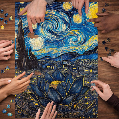 Starry Lotus Jigsaw Puzzle 1000 Pieces